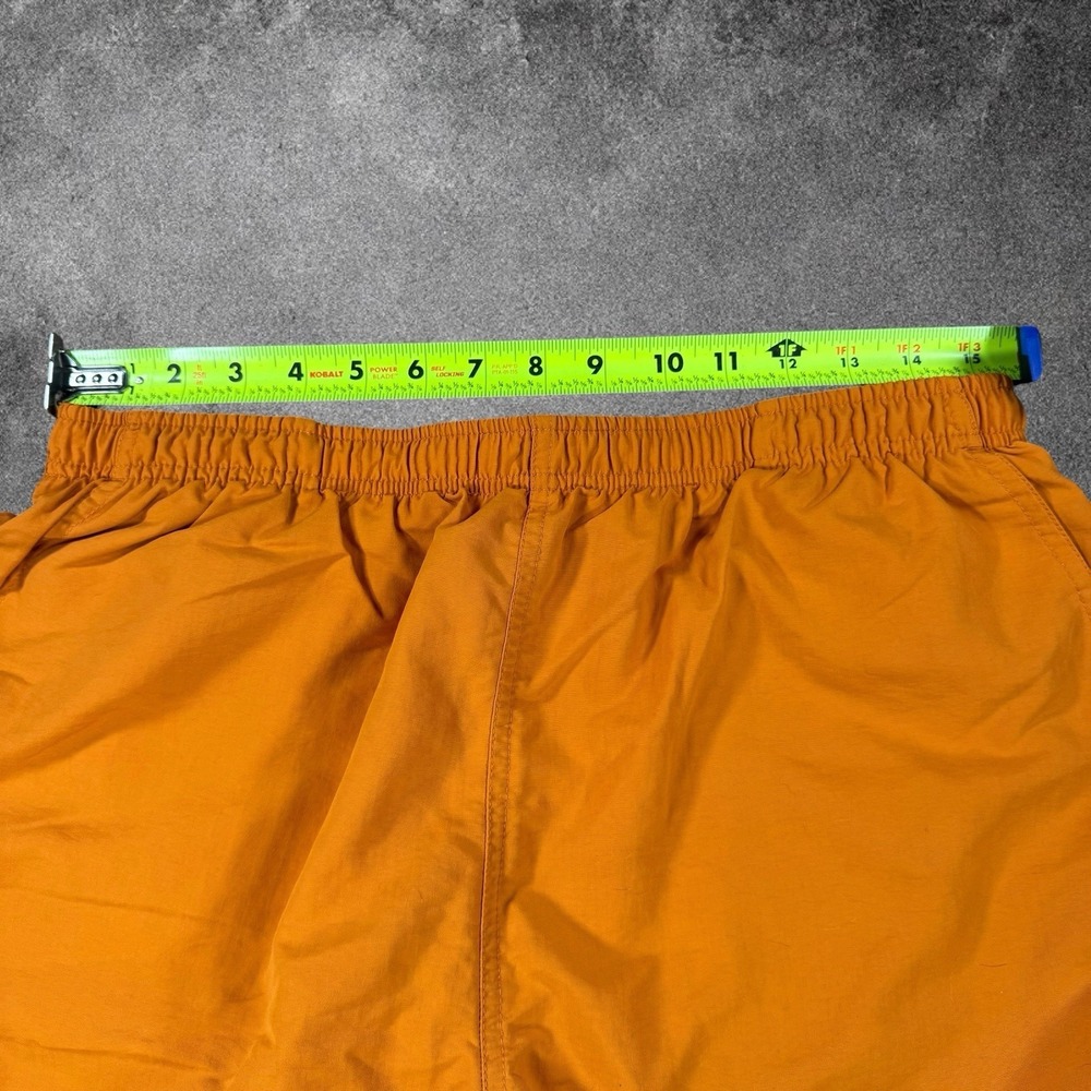 L.L. Bean Men's Swim Trunks XL Orange Nylon Mesh Lined Elastic Waist Shorts - Picture 3 of 6